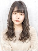 デジタルパーマ/ゆるパーマ/ゆらぎヘア/アッシュベージュ