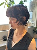 ショートパーマ/マッシュショート/くせ毛パーマ/くせ毛風パーマ