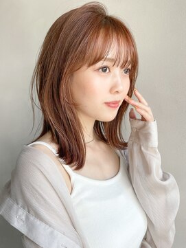 リヤン 表参道(lyann) 暗めカラーデザインカラーフェイスフレーミング外ハネボブa