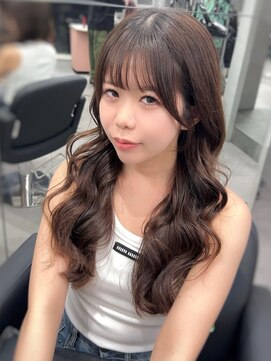 ジエクト カナウ(The Ect canow) コテ巻き風パーマ/無重力パーマ/チャコールグレー