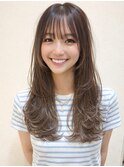 イメチェン似合わせ小顔レイヤーカットミディアムウルフ田嶋12