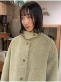 ボブ 顔まわりレイヤー