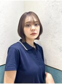 ラテグレージュ/レイヤーボブ/韓国巻き/結べるレイヤー/立川