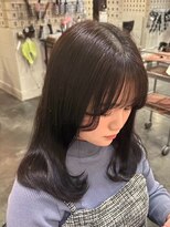 エクファ ヘア リゾート 大津 瀬田店(ex-fa hair resort)&nbsp;ミルクティーブロンド/ダークブルー/デジタルパーマ/大津/瀬田