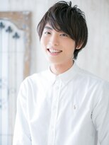 モッズヘア メン 上尾東口店(mod's hair men) ≪mod's men≫厚めバングが新鮮!黒髪フェザーマッシュC