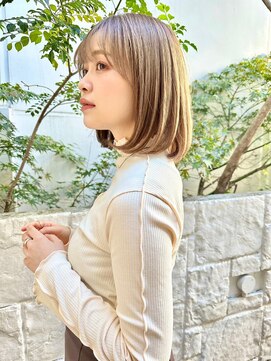 ラミ(L'ami) 大人かわいい柔らか内巻きボブ/肩上ミディボブ