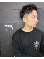 ワークス 下北沢(WORKS)&nbsp;ワイルドアップバングパーマメンズショート【下北沢・メンズ】