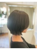 似合わせカット/外ハネボブ/インナーカラー