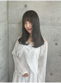 オリーブグレージュ髪質改善レイヤーカットストレートヘアブルベ