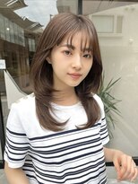 ルル 表参道(lulu.) 大人ガーリーチョコレート艶感レイヤーカットモードHARUNA