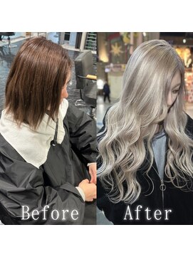 あるじゃんすー 仙台店 ホワイトベージュ#エクステ#韓国#イメチェン#ヨシンモリ#仙台