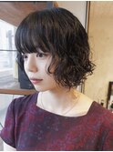 【macana】ボブパーマ　ニュアンスパーマ　ミニボブ