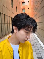 ガーデン 銀座(GARDEN)&nbsp;艶センターパートニュアンスパーマダークアッシュ韓国マッシュ