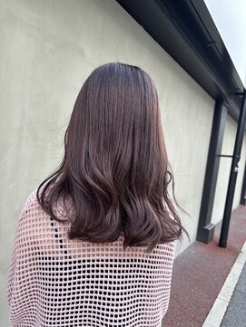 ユニコヘア(unico hair) ミディアム×ラベンダーピンク