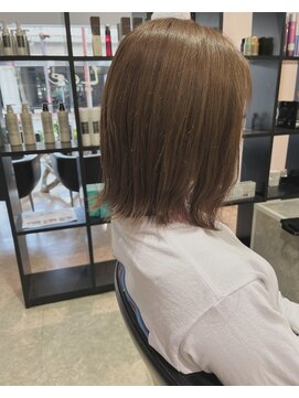 リー 尼崎(Lee) 切りっぱなしボブピンク