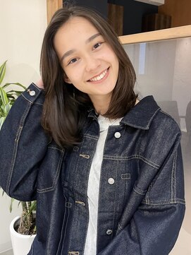 ラミエ バイ メルト 吉祥寺(lamie by melt) "久保田"ナチュラルヘアフェイスレイヤーカットアッシュブラウン