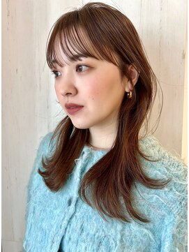 リコバイアフロート(riko by afloat) レイヤーカット/くびれヘア/くすみベージュ/ベージュカラー