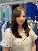 ホネン(honen)&nbsp;ブリーチなしオレンジブラウン×レイヤーカット　薬院/天神