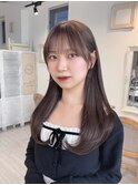 髪質改善トリートメントミルクティーブラウンブリーチなし