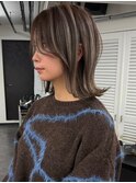 ハイライトバレイヤージュダブルカラーケアブリーチ30代40代