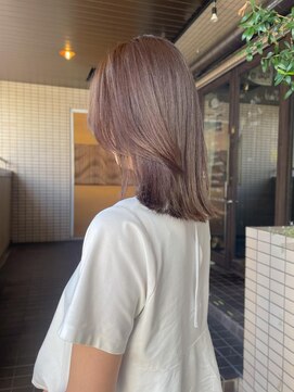 サロン シー(salon sea) salon sea 仙田 レイヤー×ベージュ