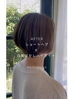 ネオエストログ(NeoestLog)&nbsp;ショートヘア+白髪ぼかしハイライト