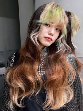 アルバム 新宿(ALBUM SHINJUKU) おくれ毛前髪カットデザインカラー顔周りレイヤー_ba558663