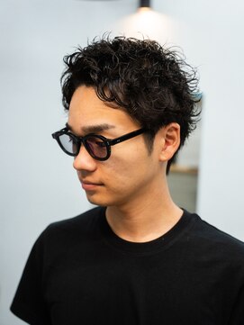 マール 矢場町(MARL) メンズスパイキーショートパンパーマ刈り上げ