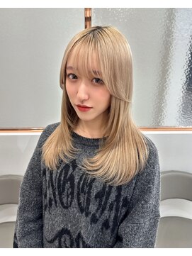 ロンドアヴァントゥス 池袋(Lond aventus) 韓国レイヤー/韓国風/ボブ/髪質改善/黒髪/ブリーチなし〔池袋〕