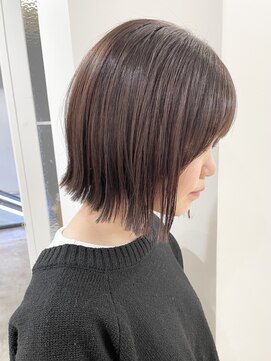 モリオフロムロンドン 松戸店(Morio from London) 【松戸　松田】顎下3センチ　切りっぱなしボブ