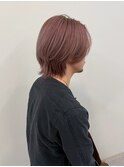透明感ピンクグレージュ/メンズカラー/レイヤーカット
