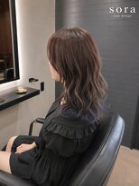 ソラヘアー(SORA hair)&nbsp;韓国風くびれミディアムレイヤー　SORAレイヤー