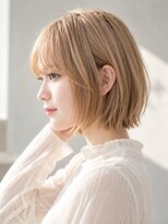シヨン(ciyon.)&nbsp;ハイトーンボブ/ミルクティーベージュ/切りっぱなしボブ