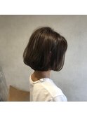 艶やかグレージュボブ