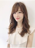 ミルクティーベージュウェーブ