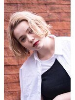 メーヴェ(Mowen) mowen 南堀江 クールショート×ミルクティーベージュ×外国人風