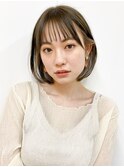 【mee.】 オオニシ 前髪 イヤリングカラー ミニボブ