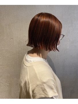 エディ(eddie) 【eddie】ミニボブ×オレンジハイライト