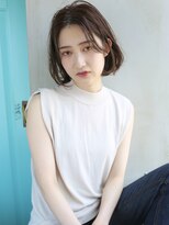 バース(BIRTH)&nbsp;天神【BIRTH】前髪長めAラインボブ×マロンベージュ　3