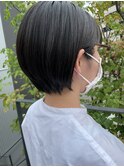スタイリング簡単 ナチュラルショートボブ