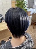 Blue black color&Cut
