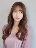 ヨシンモリ巻き 韓国ヘア 小顔スタイリング 大人ウェーブ