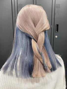 ベレーザ 渋谷(BELEZA) 3485タイトストレートツートンカラーオルチャンヘアボバイカラー