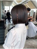 ◇美人ボブ 顎下ボブ　髪質改善 縮毛矯正　表参道