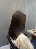 さらさらミディアム × 酸性ストレート