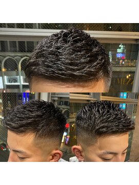 メグロバーバーショップロッポンギ 目黒六(MEGURO BARBER SHOP 6PPONGI) 直毛の方必見！！！アイロンパーマスタイルサンプル