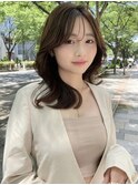 韓国風フェイスレイヤーミディアム/2wayバング