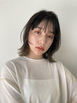 スラージュ 大井町(soulage) \大人小顔くびれボブ/グロスカラー×マロンベージュ