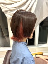 美容室 びゃんびゃん 社店&nbsp;インナーカラー/ブリーチ/ベリーピンク/イメチェン/美髪