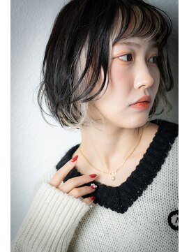 カバーヘア イヴ 戸頭店(COVER HAIR EVE) フェイスフレーミングフレンチカジュアル小顔ボブx戸頭10代20代